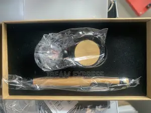 Wooden Pen With Half Circle Rotated Key Ring in a Box