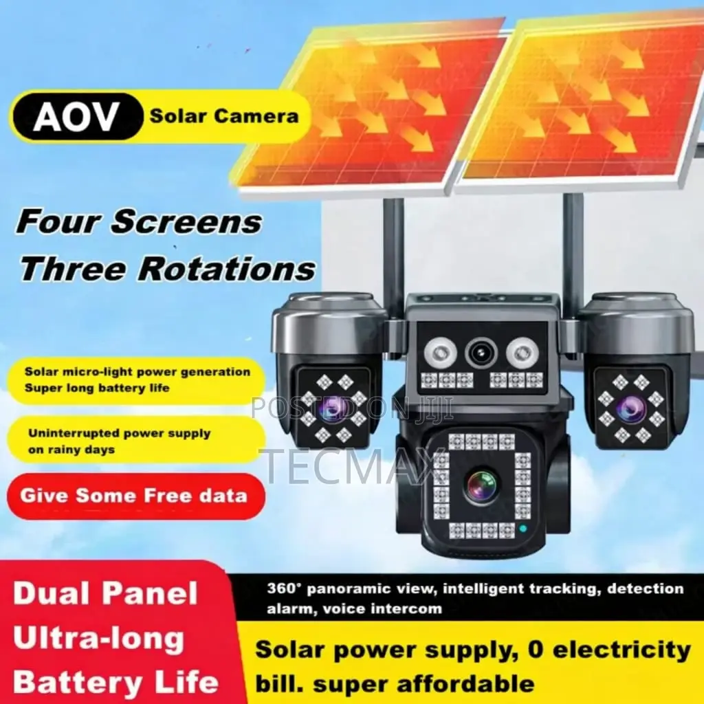 4-Lens 4g Solar Security Camera