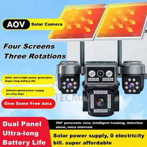 4-Lens 4g Solar Security Camera