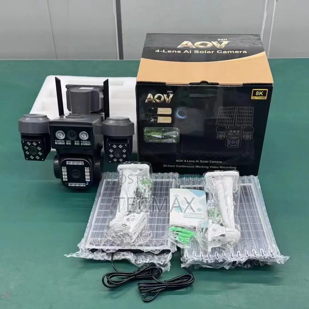 4-Lens 4g Solar Security Camera