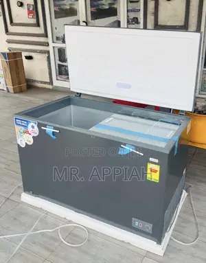 Unique Nasco Single Door Electric Chest Freezer(Nas420fl)Gray 