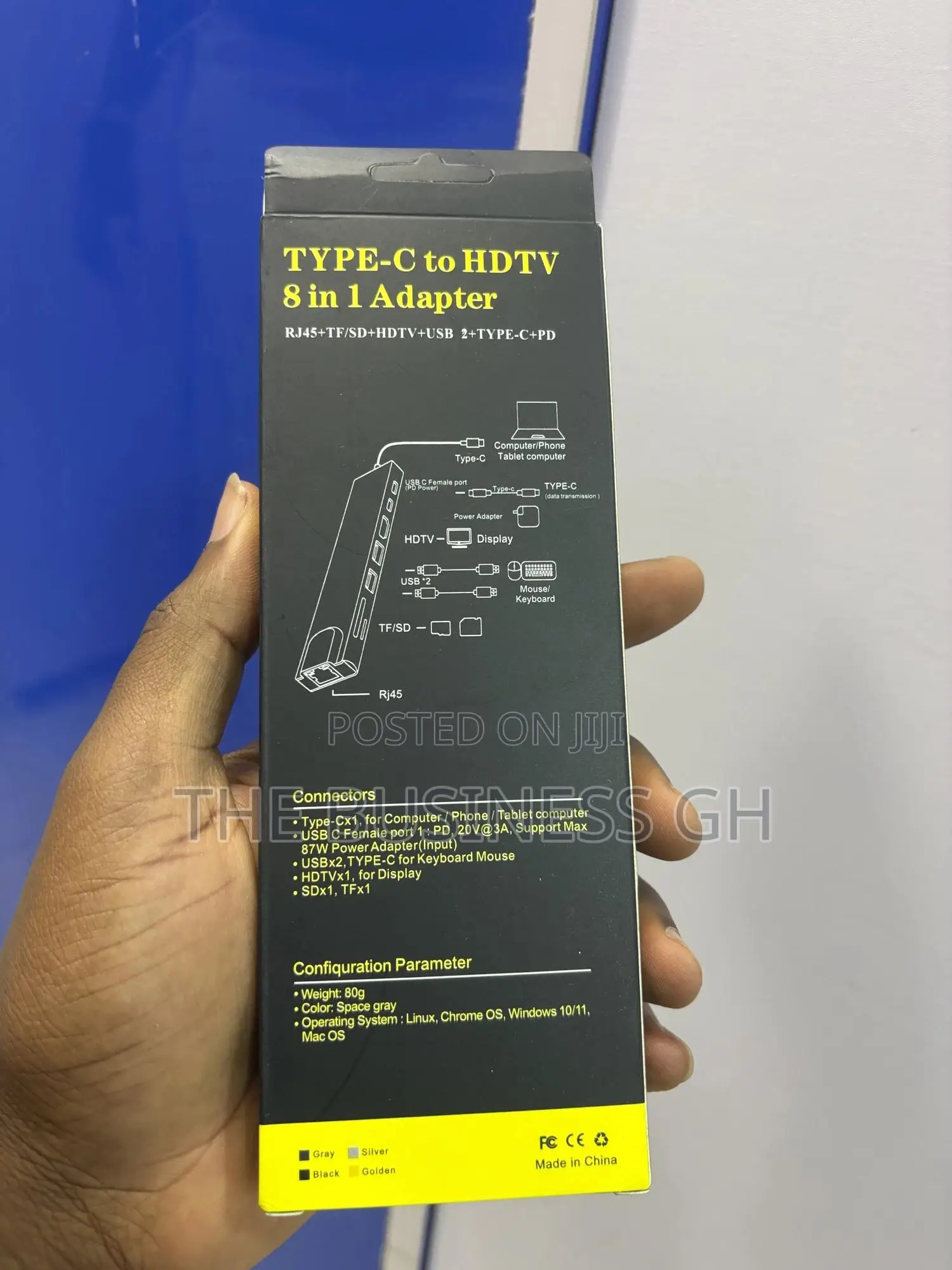 Type C to HDTV 8 in 1