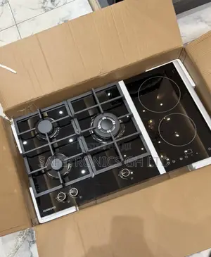Available Black Tempered 90cm Kenwood 2 Electric 3 Gas Cooker