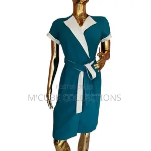 Teal Chic Wrap Dress