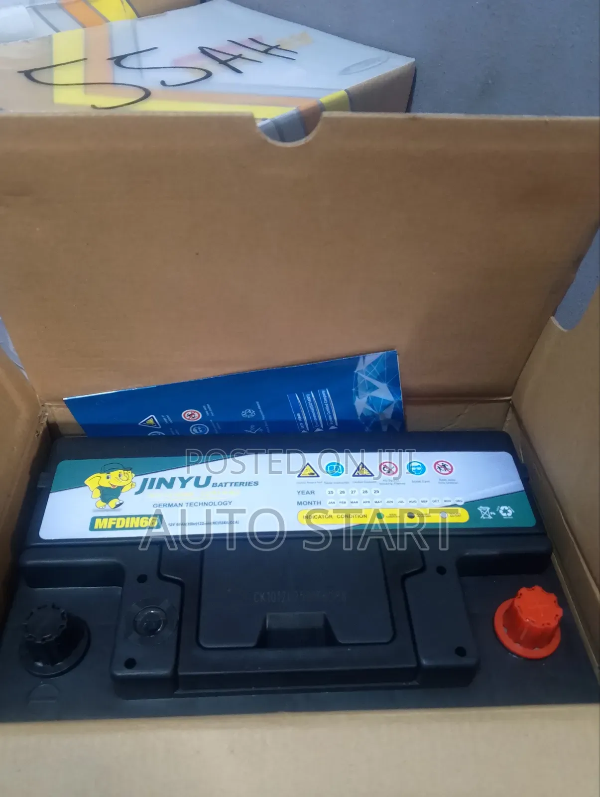 Car Battery 15 Plate /66ah +Free Delivery Within Accra