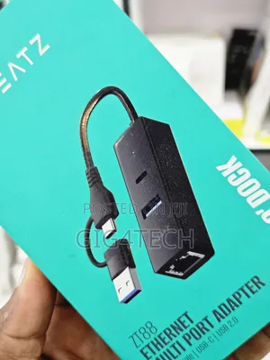 Heatz Usb to Ethernet Adapter Rj45 Multi Port