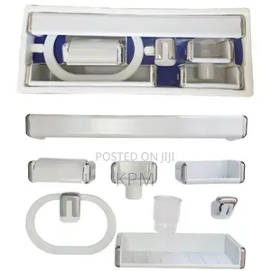 7 in 1 Abs Plastic Complete Bathroom Accessories Set