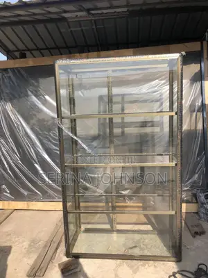 Champagne Aluminum Glass Showcase