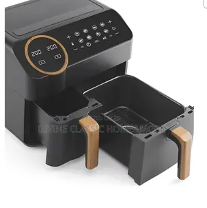 Georgehome Matte Black Scandi 9.5l Dual Drawer Air Fryer