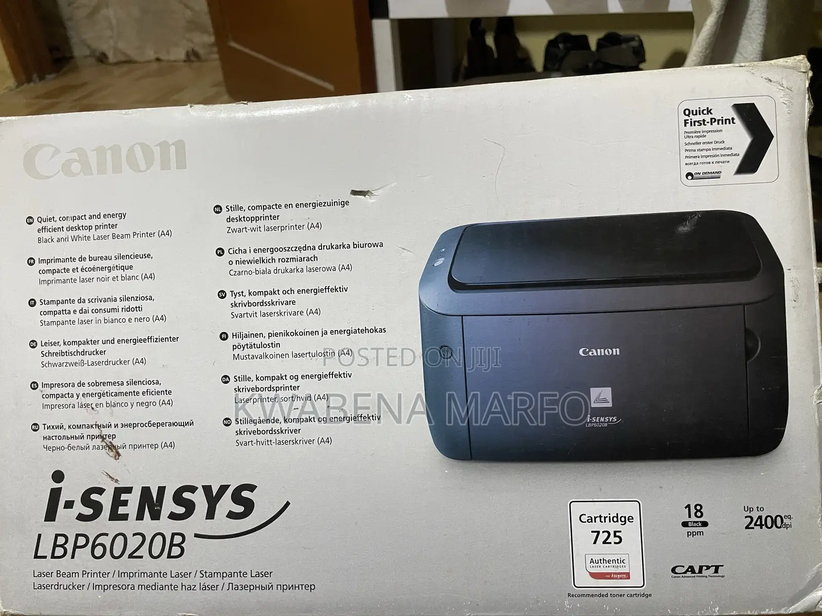 Brand New Canon I-Sensys Lbp6020b - Fast Compact Office Printer