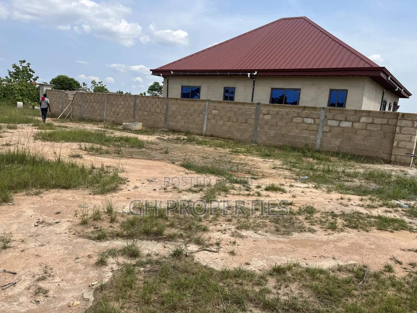 Half Plot for Sale Sokoban Wood Village,Odaso.