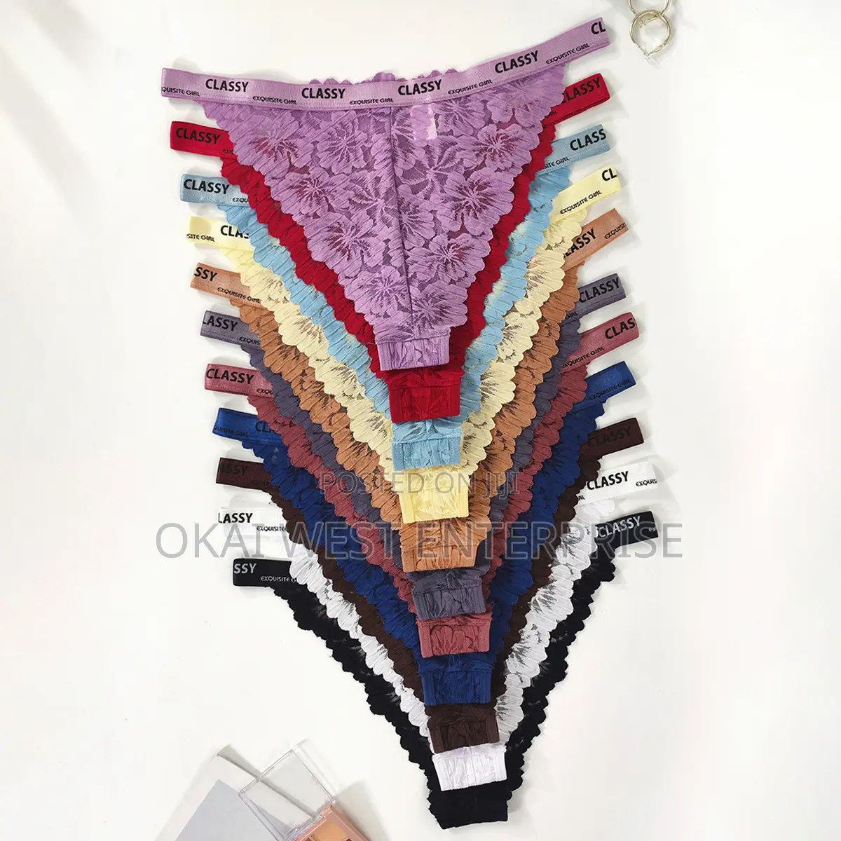 Elegant Floral Lace Thong 3pieces - Comfort Meets Chic Style