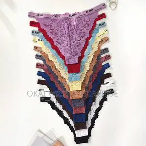 Elegant Floral Lace Thong 3pieces - Comfort Meets Chic Style