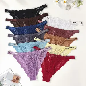 Elegant Floral Lace Thong 3pieces - Comfort Meets Chic Style