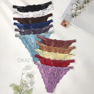 Elegant Floral Lace Thong 3pieces - Comfort Meets Chic Style