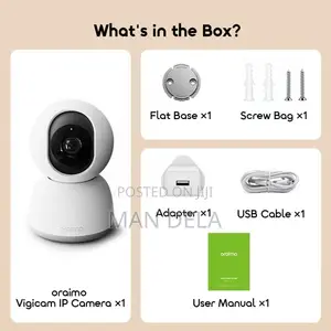 Oraimo Vigicam 3mp Ultra Hd Night Vision Ip Camera