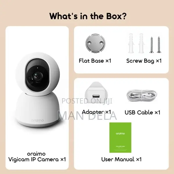 Oraimo Vigicam 3mp Ultra Hd Night Vision Ip Camera