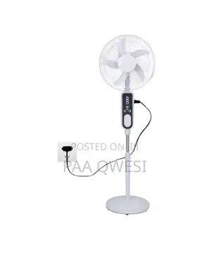 TNT 18 Inch Rechargeable Standing Fan Led Light and Remote Control