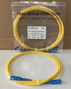 3m Sc Fiber Patch Cord Single-Mode Simplex Cable