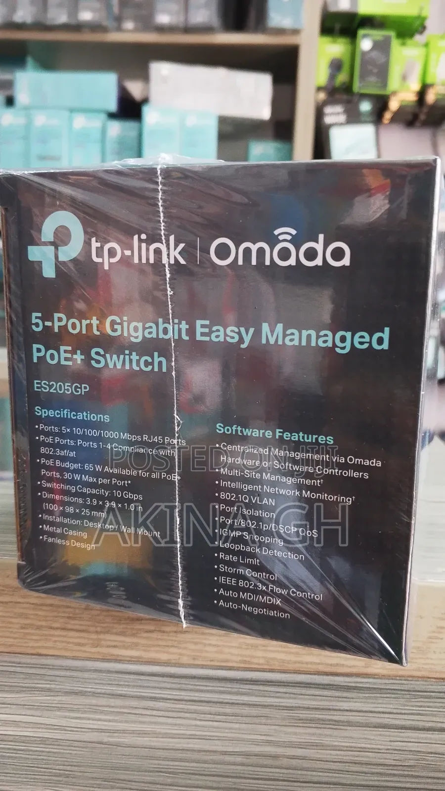 Tp Link 5-Port Gigabit Easy Managed Poe+ Switch (Es205gp)