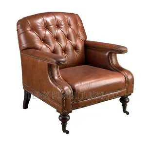 Chester Armchair (Antique Leather) Brown