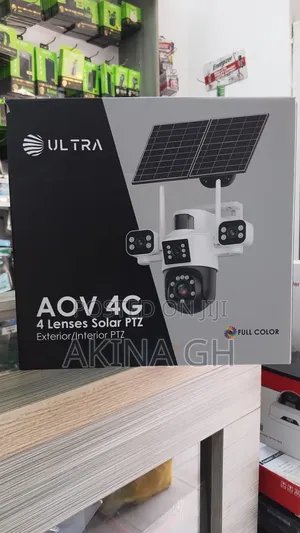 Ultra Aov 4g 4 Lens Solar PTZ Exterior and Interior Camera