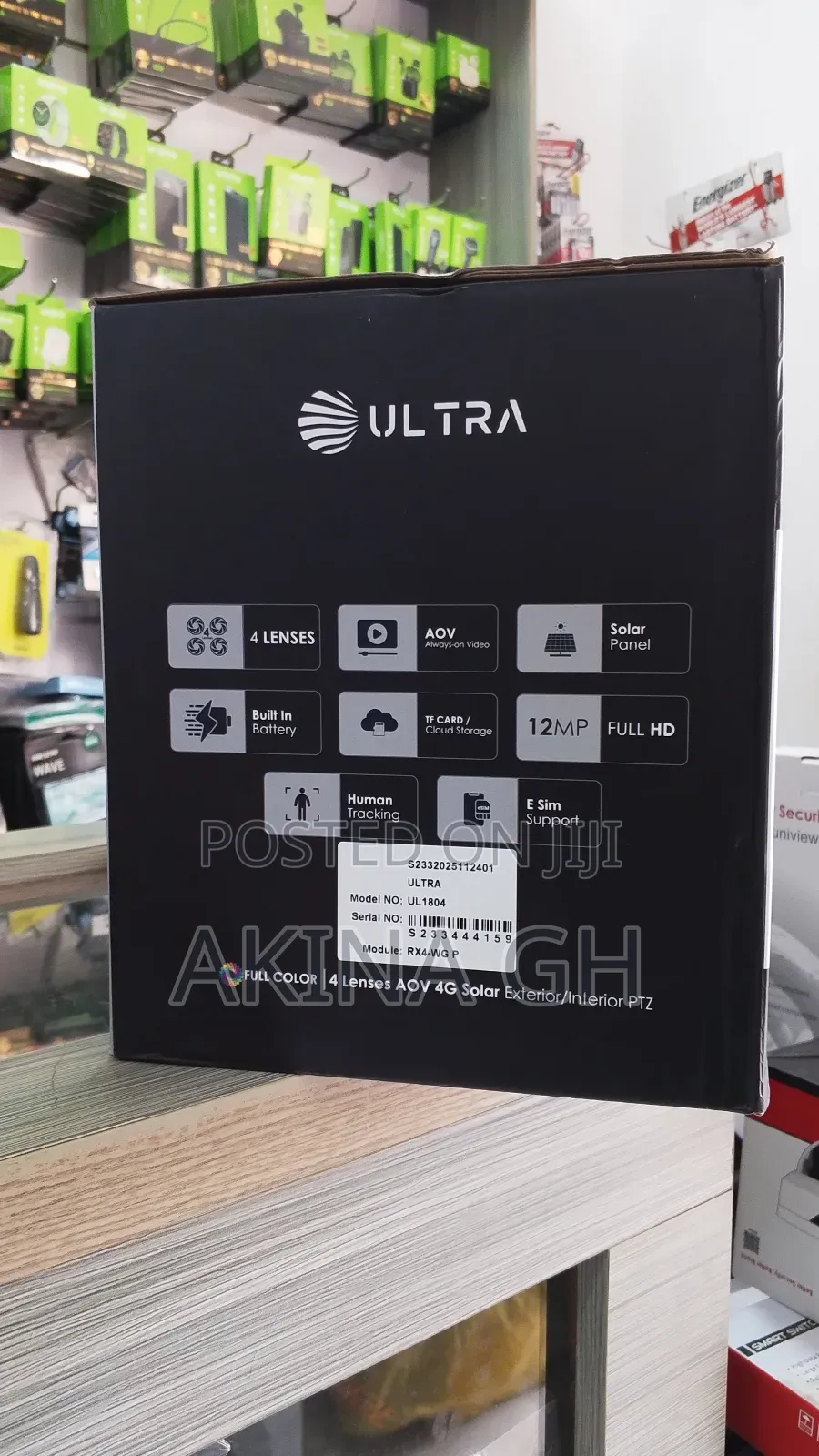 Ultra Aov 4g 4 Lens Solar PTZ Exterior and Interior Camera