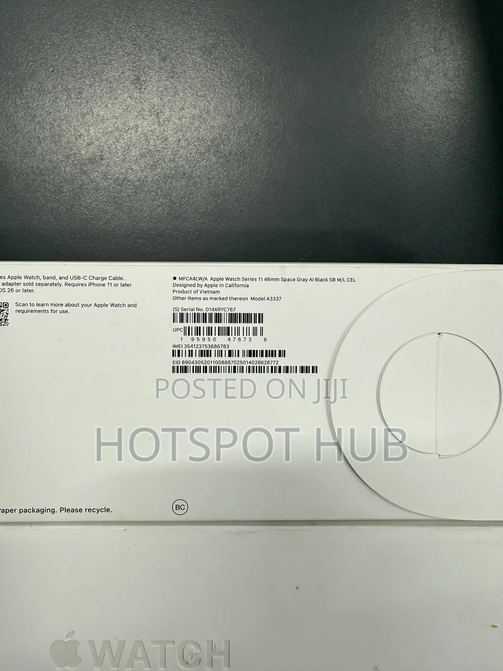 Apple Watch Series 11 46mm Black Cel