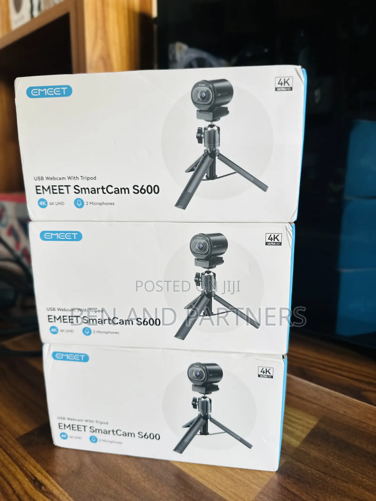 Emeet S600 4k Webcam With Tripod Stand
