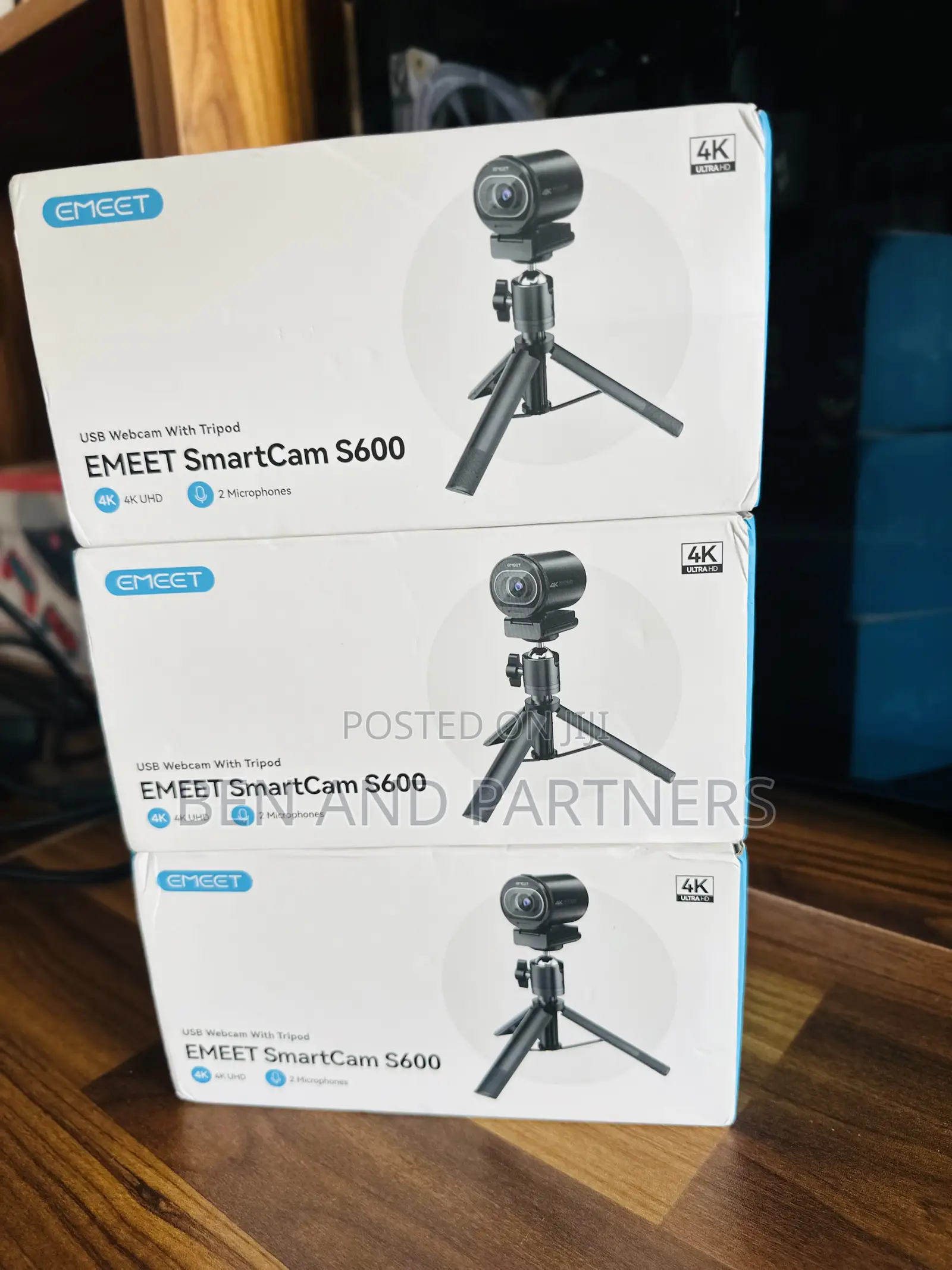 Emeet S600 4k Webcam With Tripod Stand