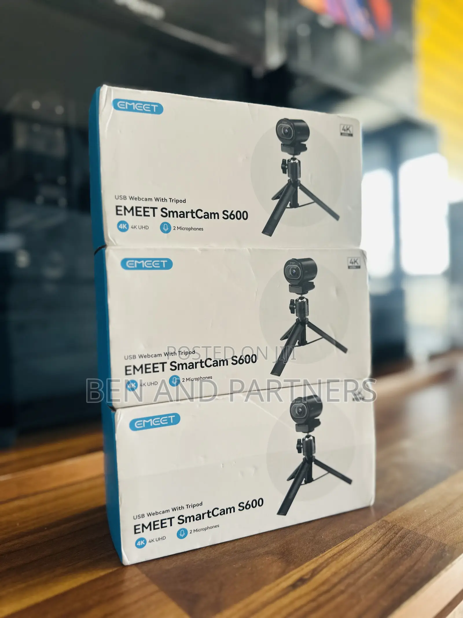 Emeet S600 4k Webcam With Tripod Stand
