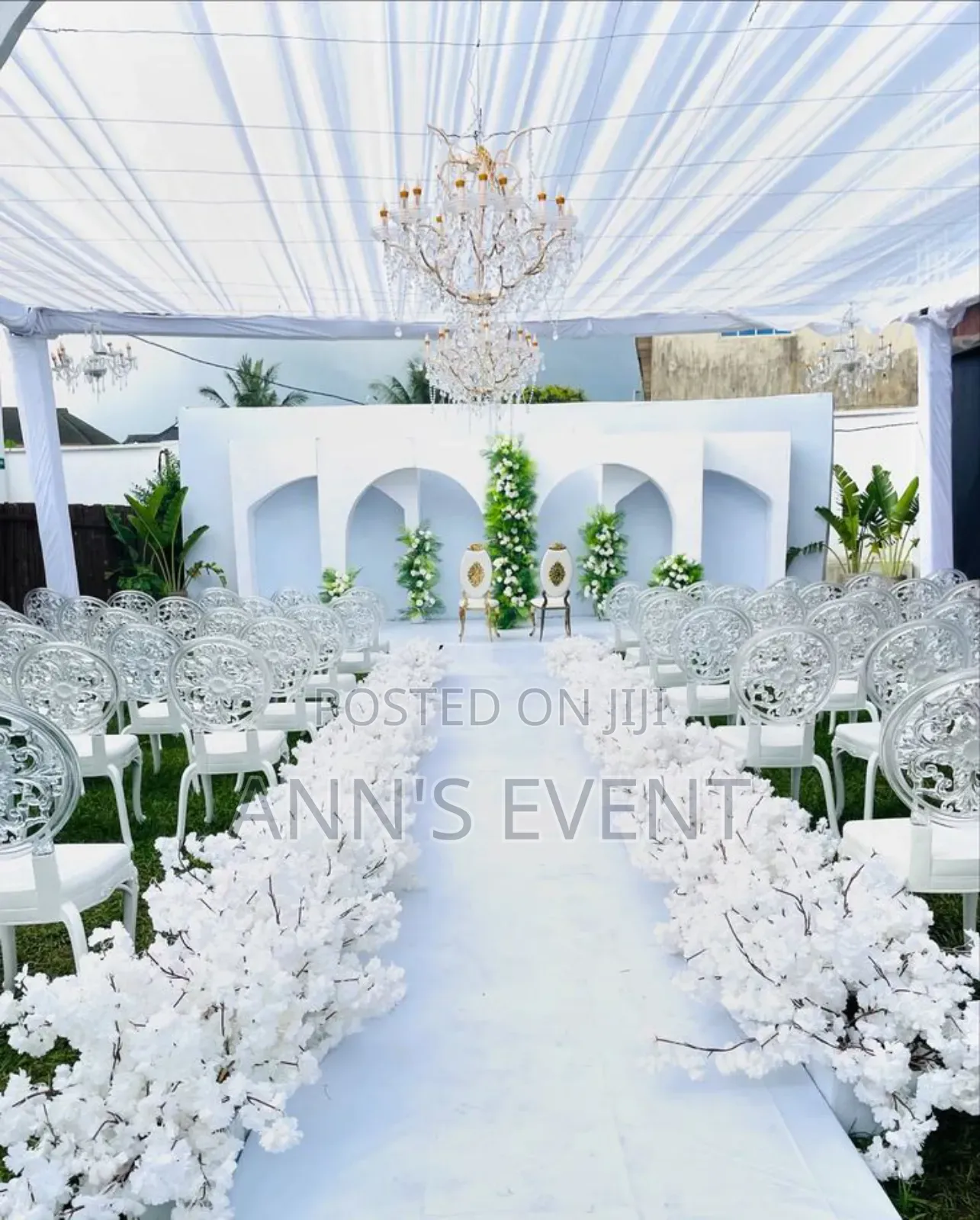 White Wedding Set Up