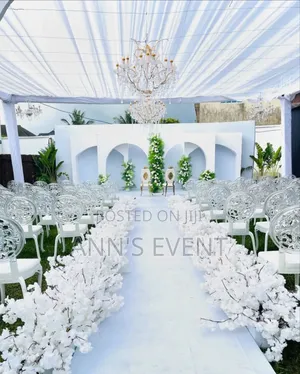 White Wedding Set Up
