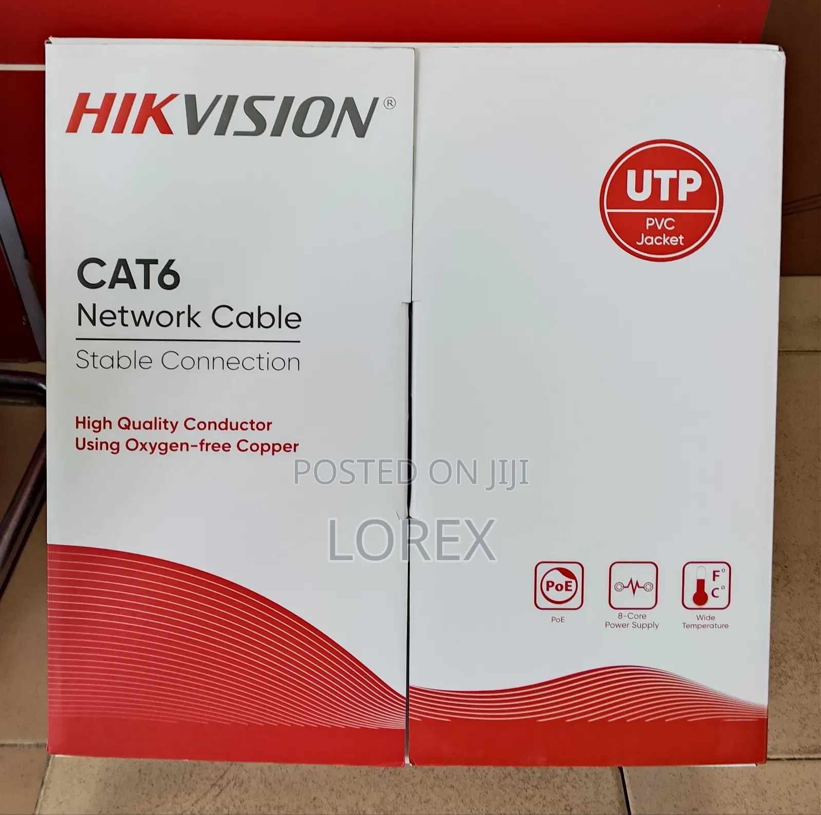 Hikvision Cat6 Utp Network Cable 305m Ds-1ln6uzc0 Solid Pure Copper,