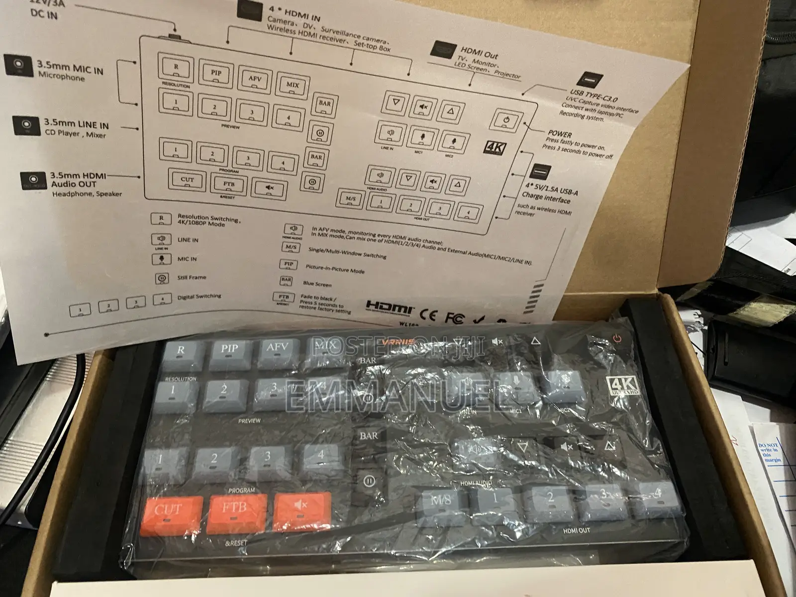 Vrriis Video Switcher Wl100