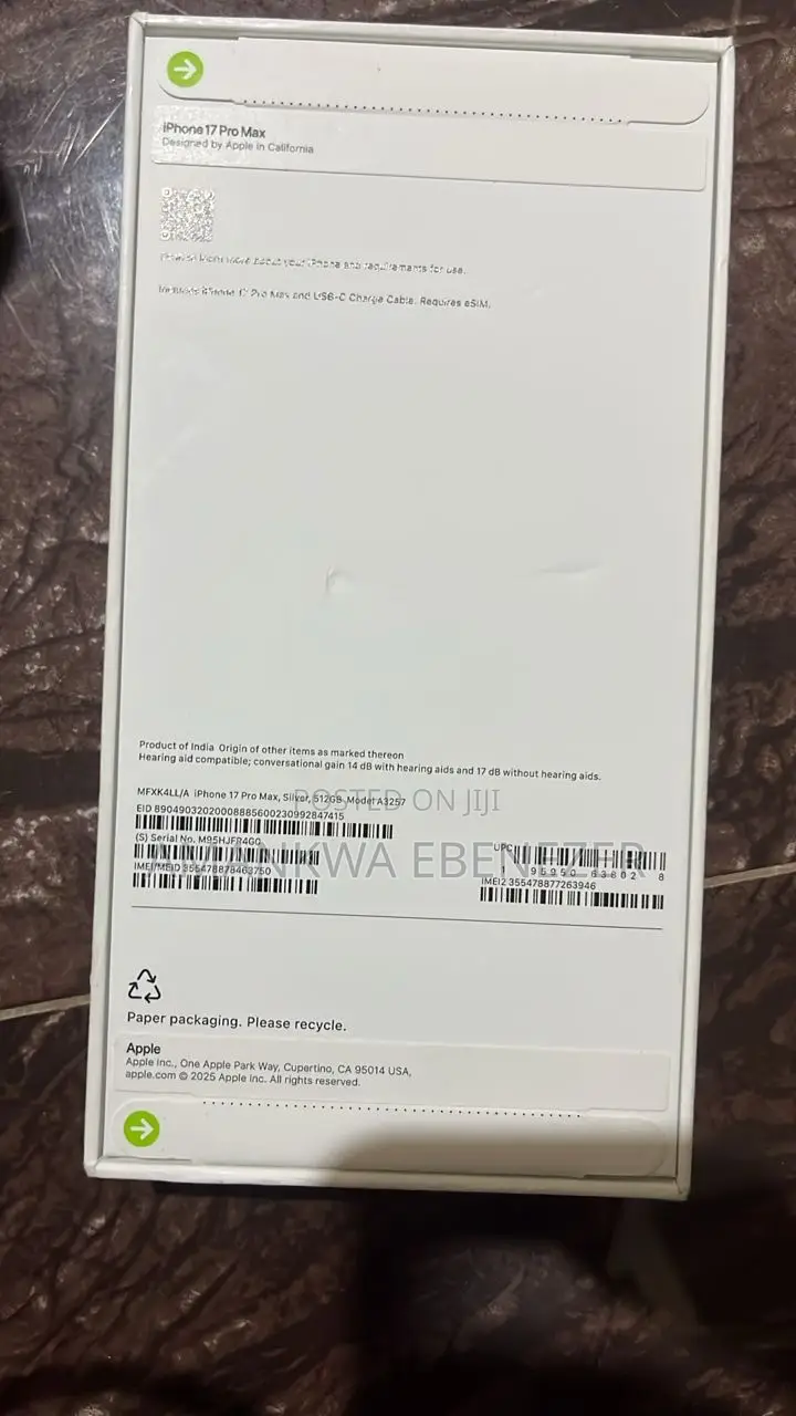 New Apple iPhone 17 Pro Max 256 GB Silver