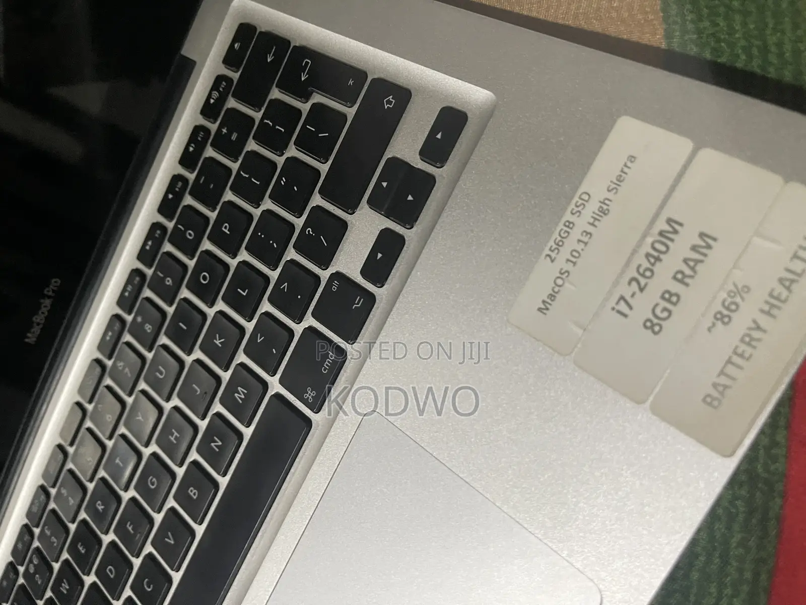 Laptop Apple MacBook Pro 2011 8GB Intel Core i7 SSD 256GB