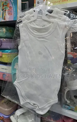 Baby Singlet /Sleeveless Body Suits 0 to 3mths, 3 to 6mths (3 Pieces)