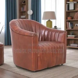 Club Chair/Armchair (Stanfield Leather)Brown