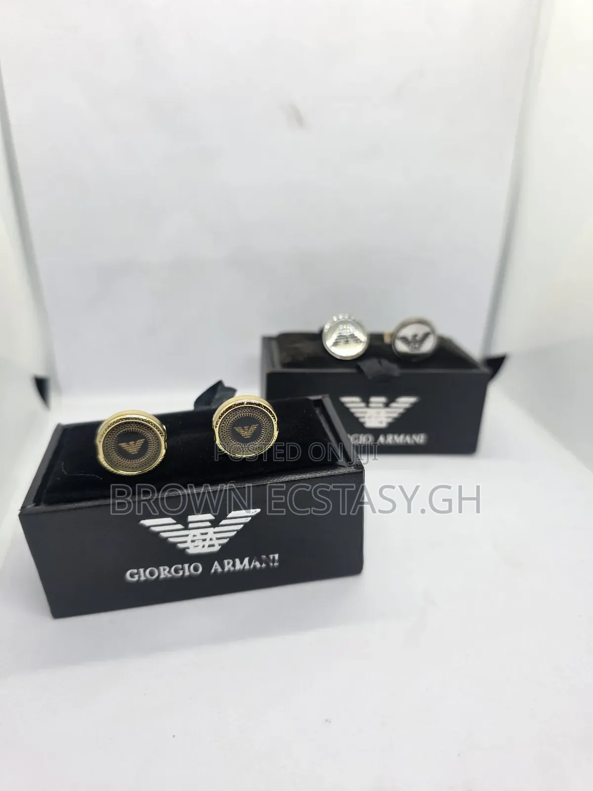 Giorgio Armani Cufflinks (Slide for Different Designs)