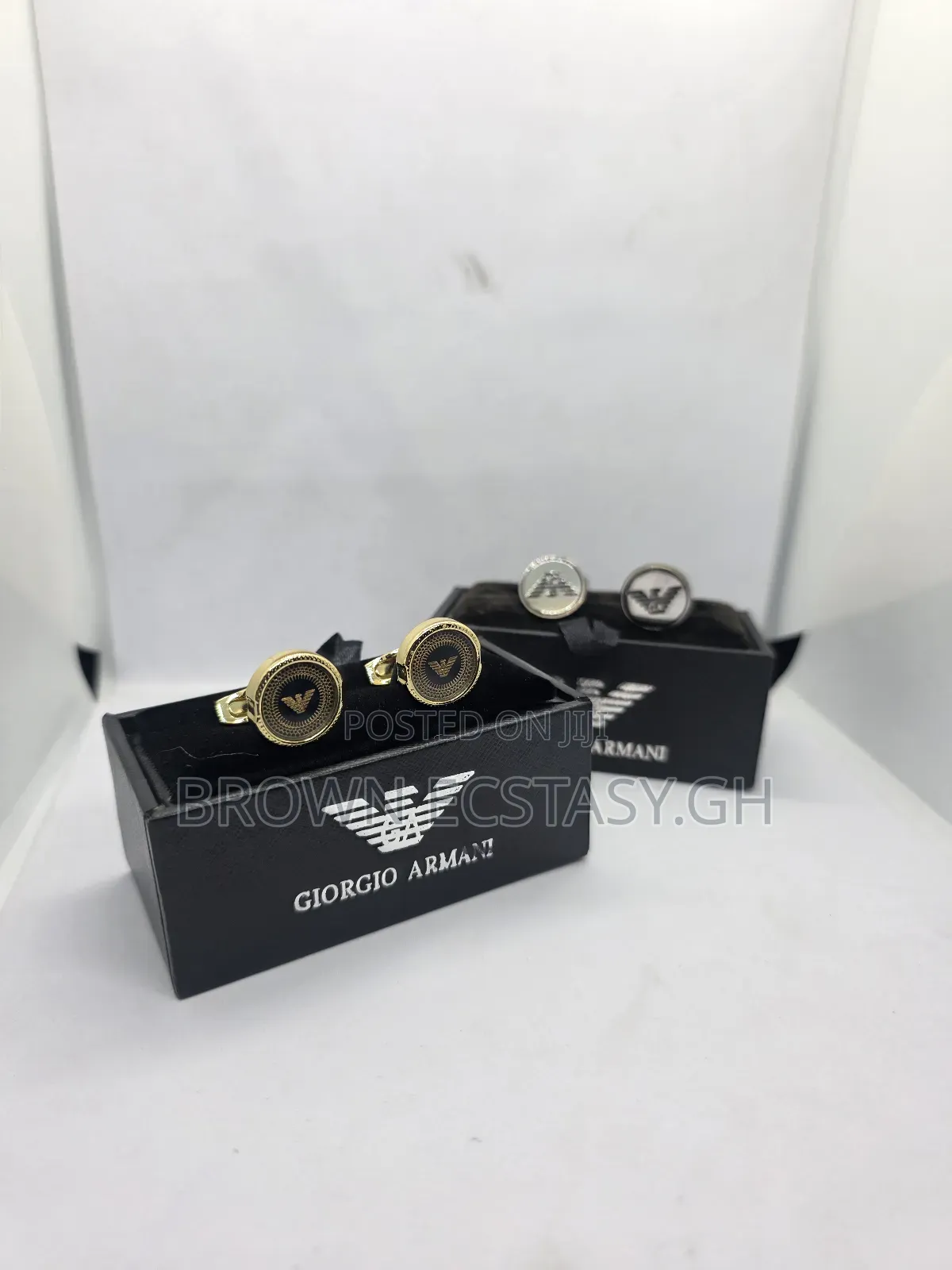 Giorgio Armani Cufflinks (Slide for Different Designs)