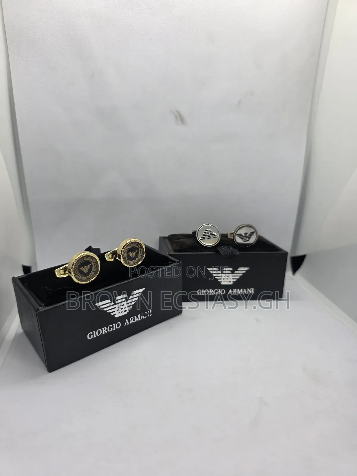 Giorgio Armani Cufflinks (Slide for Different Designs)
