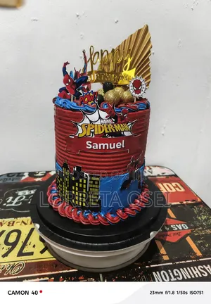 Spiderman Birthday Cake