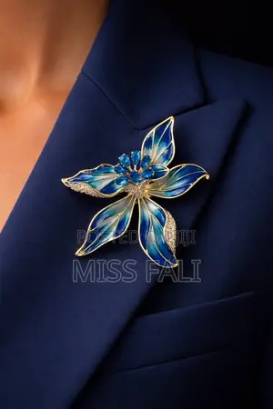 Azure Bloom Brooch