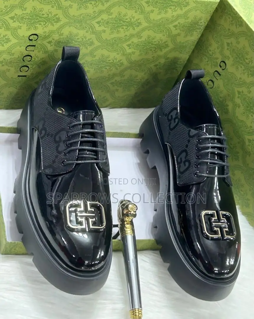 High Quality Gucci Leather (Mirror) Shoes
