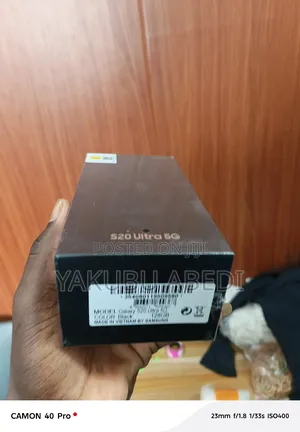 New Samsung Galaxy S20 Ultra 5G 128 GB Black