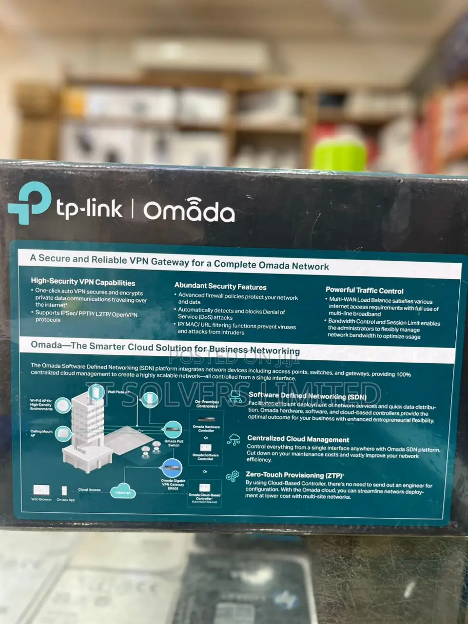 Tp-Link Omada Gigabit VPN Router Er-605 Integrated Into Omada