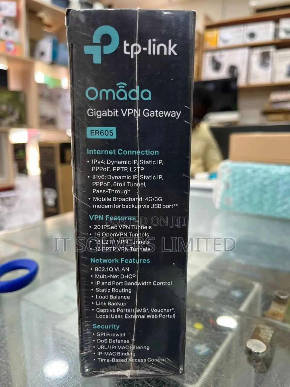 Tp-Link Omada Gigabit VPN Router Er-605 Integrated Into Omada
