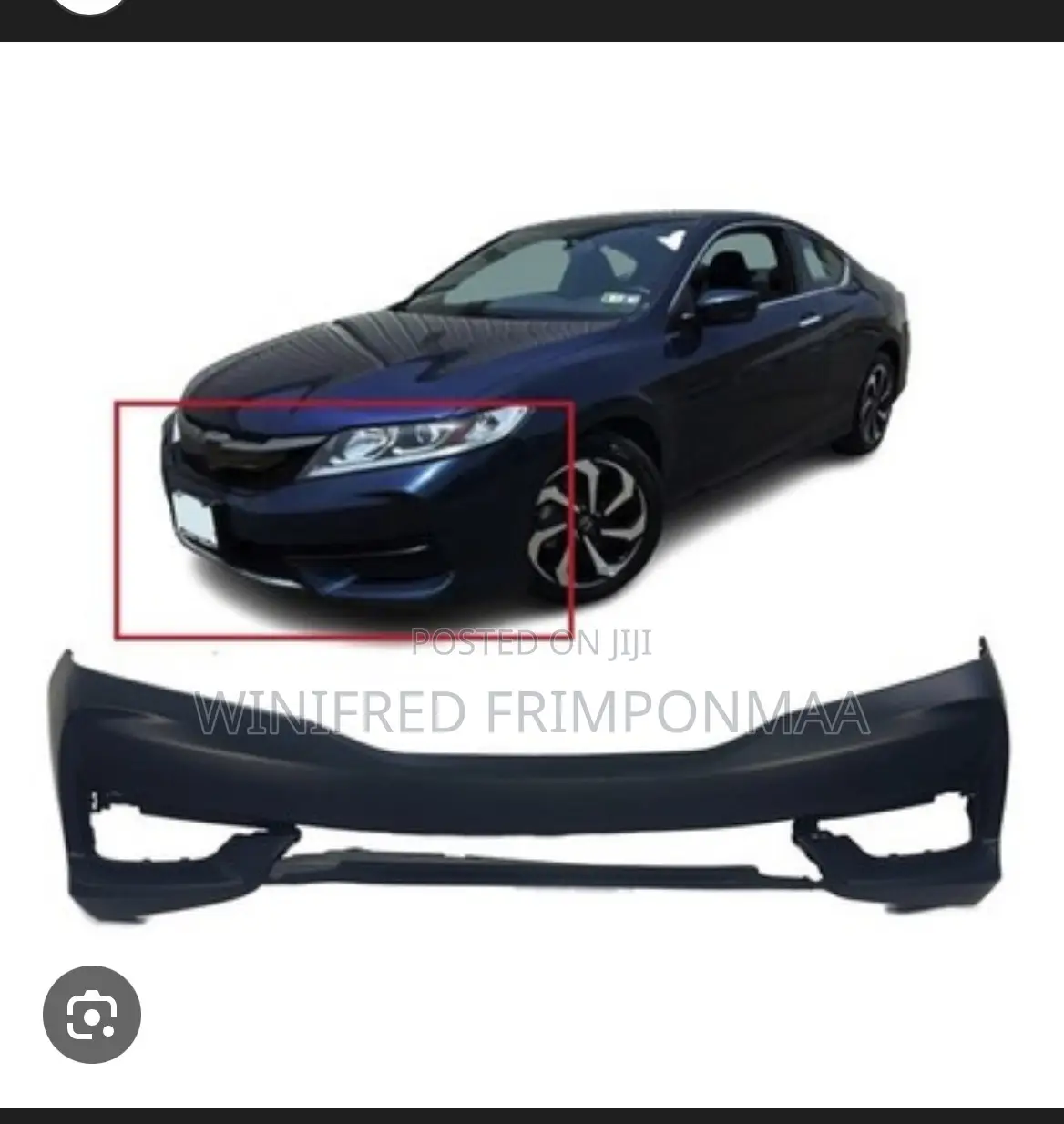 Front Bumper Cover For 2016-2017 Honda Accord