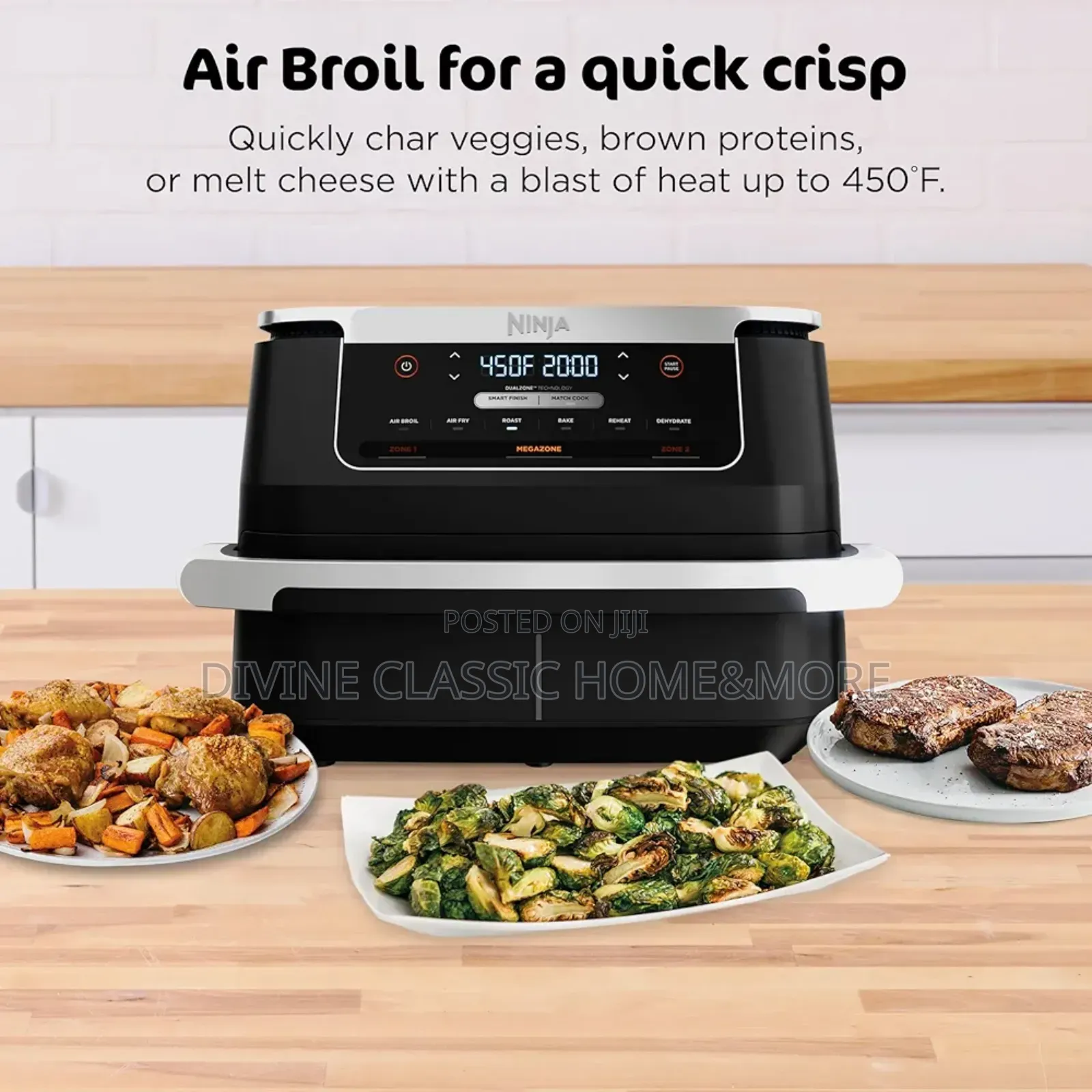 Ninja Foodi 6-in-1 Flexbasket Air Fryer With 7-Qt Megazone 10.4lit